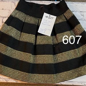 607 FSR Skirt, Women's, Size Large, Black & Gold